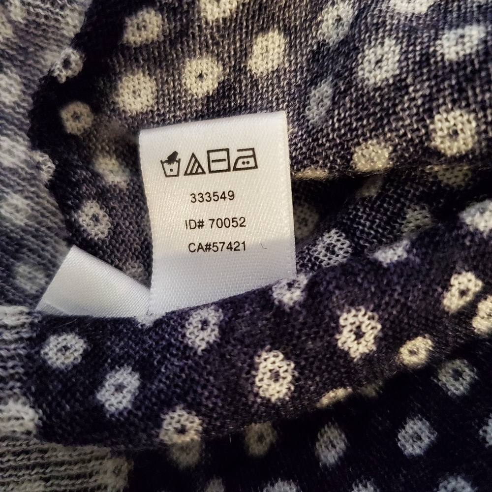 Loft Button Up Polka Dot Cardigan SZ SP - Picture 7 of 9